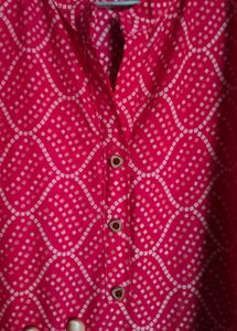 Vibrant Pink Printed Kurti