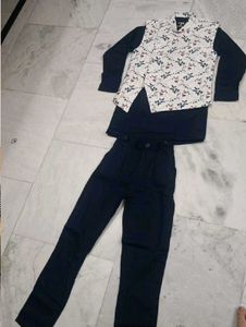 Boys Ethnic Kurta Set with Nehru Jacket
