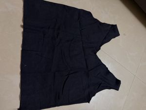 Dark Blue Textured T-Shirt