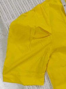 Bright Yellow Puff Sleeve Top