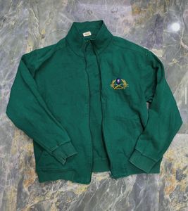 Green Zip-Up Jacket