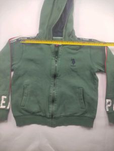 U.S. Polo Assn. Green Zip Hoodie