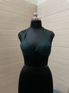 H&amp;M Green Bikini Top