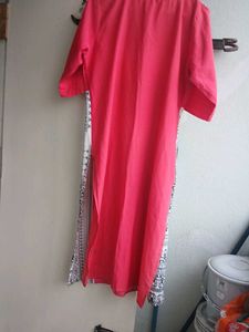 Vibrant Pink Printed Kurta