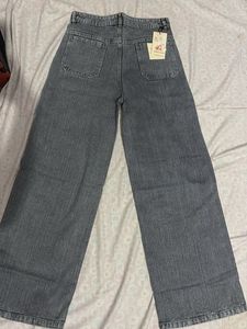 H&amp;M Wide Leg Grey Jeans