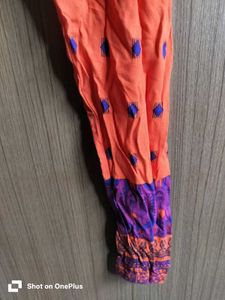 Melange leggings with Abstract Print