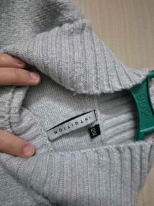 Cozy Grey Turtleneck Sweater