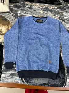 Stylish Blue Pullover Sweater