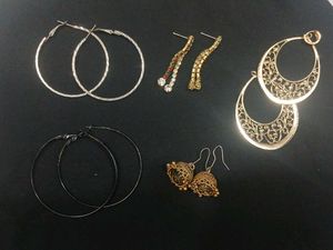 Assorted Earrings - Hoop & Jhumka Styles