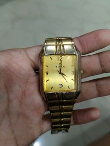 Titan Gold-Tone Classic Watch