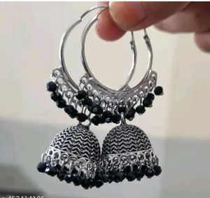 Fancy Jhumkis For Girls and Womens Black Colour...