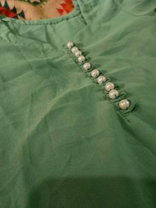 🌿 Mint Green Embroidered Kurta