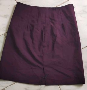 Chic Purple A-Line Skirt
