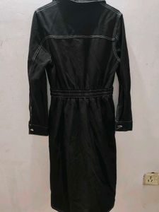 Black Denim Jumpsuit