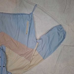 Color Block Windbreaker Jacket