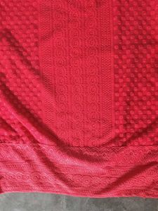 Beautiful Red Chikankari Kurta. perfectly new