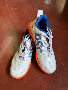White & Blue Sports Shoes