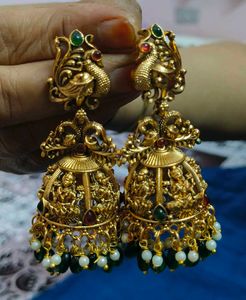 beautiful Indian laxmi devi long earrings for wome