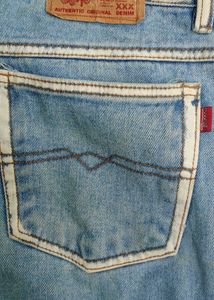 Unique Graphic Print Denim Jeans