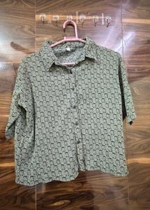 Stylish Printed Collared Shirt