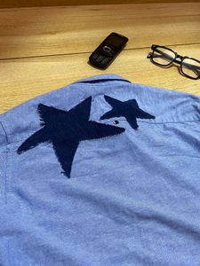 Blue Button-Up starhirt shirt⭐️⭐️⭐️
