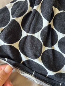 Black &amp; White Polka Dot Top