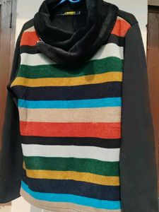 Striped Turtleneck Sweater