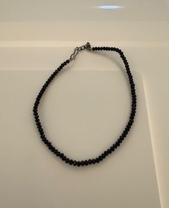 Elegant Black Beaded Necklace