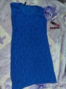 Royal Blue Lace midi