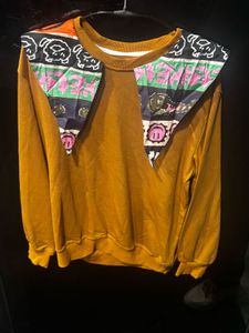 Unique Mustard Color Sweatshirt