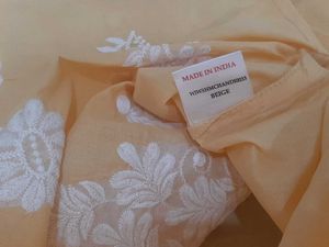NEW Elegant Peach Chikankari Kurta