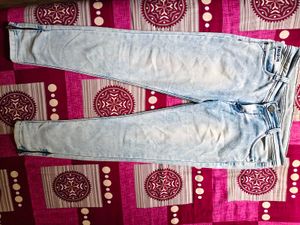 Light Blue Acid Wash Jeans