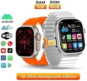 S8 Ultra Smartwatch With 4g Sim Card Supported
