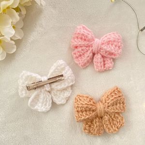 Handmade Crochet Bow Hair Clip