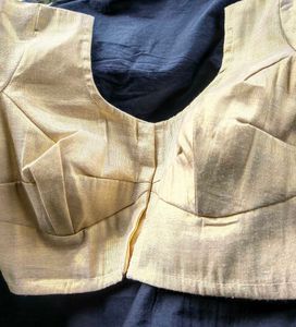 Elegant Golden Silk Blouse