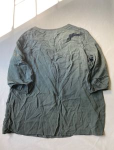 Green V-Neck Top