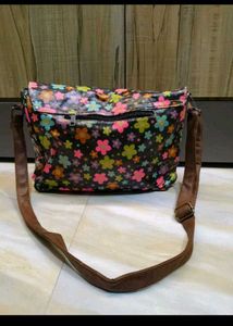 Floral Messenger Bag