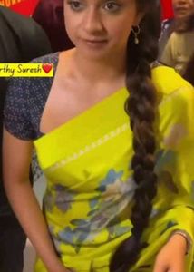 Keethy Suresh Saree Replica