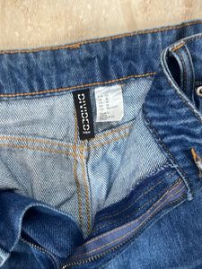 H&amp;M Denim Jeans with Side Snap Buttons
