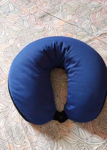 Travel Neck Pillow - Blue &amp; Geometric