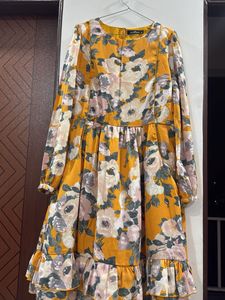 Floral Print A-line Dress