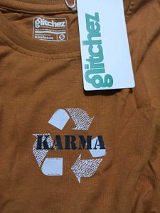 Orange Karma Graphic T-Shirt