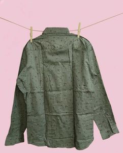 Stylish Green Printed Shirt