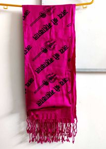 Pink 'Shri Mahakal'Sawan Special Stole, Brand New!