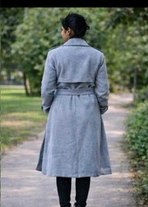 Stylish Gray Trench Coat