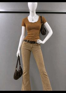 Mustard Yellow Knit Top with black. bikini