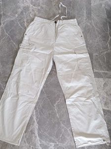 Cream Cargo Pants