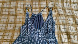 boho dress blue