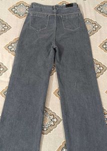 Grey Wide Leg Jeans