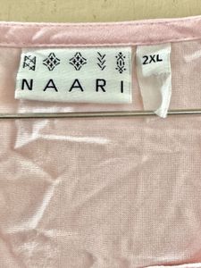 Pink Embroidered Cotton Kurta